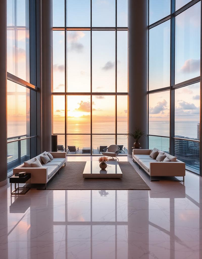 Luxury interior design in South Florida pre-construction condo